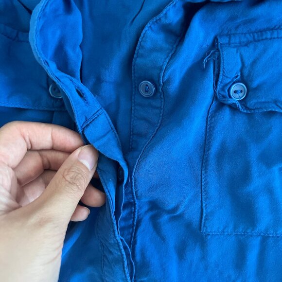 (2for$10) Smart Set Blue Tunic Blouse - Picture 14 of 15